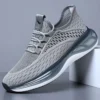 1 Red Dragonfly Men's Breathable Knit Mesh Running Sneakers, Shock-Absorbing Gradient Sole, Lightweight Lace-Up Athletic Training Walking Shoes