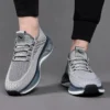 3 Red Dragonfly Men's Breathable Knit Mesh Running Sneakers, Shock-Absorbing Gradient Sole, Lightweight Lace-Up Athletic Training Walking Shoes