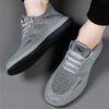 Lightweight hollow fly knit mesh upper delivers superior breathability. Elastic no-tie shoelaces for easy slip-on. Non-slip cushioned rubber outsole, ideal for daily commute, walking and casual outdoor activities.